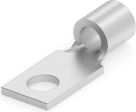 Uninsulated rectangular contact tab with hole, 1.25-2.0 mm², AWG 16, 2.84 mm, M2.5, 31691