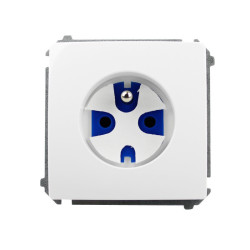 Gniazdo pojedyncze z/u data z kluczem białe BMGD1.01/11 Kontakt-Simon Basic