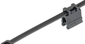 Edge clip, max. bundle Ø 48 mm, PA/galvanized steel, black, (L x W x H) 188 x 9.4 x 15.7 mm, CMEB12-2S-D300