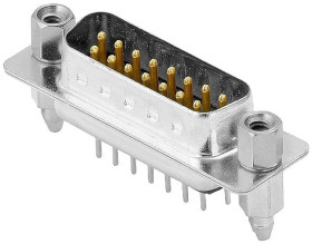 Weidmüller D-SUB M6.3 T15VB 3.2B4 TY BK 2707240000 Złącze męskie D-Sub 0 °, 180 ° Ilość styków: 15 lutowane 70 szt.