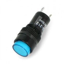 Kontrolka 230V AC - 12mm - niebieska