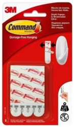 Paski wymienne mocujące do haczyków średnie 9szt, udźwig 1,3kg 3M COMMAND