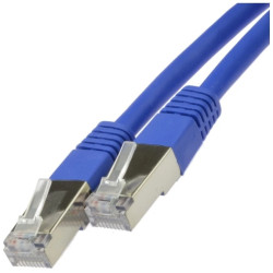 Patchcord FTP kat.5e kabel sieciowy LAN 2x RJ45 linka niebieski 0,5m NEKU