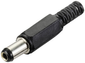 Złącze niskonatężeniowe TRU COMPONENTS złącze męskie proste 5.5 mm 2.5 mm 1 szt.