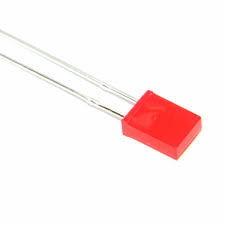 LED 2x5mm Red (diffused) 160mcd, 125°