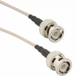 Coaxial cable, BNC plug (straight) to BNC plug (straight), 50 Ω, RG-316, grommet black, 914 mm, 115101-01-36.00
