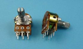 R-16KG-A 2x1k LOG.15mm POD.POTEN.