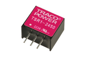 Przetwornica; TSR1-2450 czerwony; konwerter DC/DC; 24V (6,5÷36)V; DC; 5V; DC; 1A; 5W; nieizolowany; SIP3; przewlekany (THT); Tra