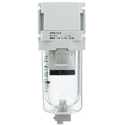 Filtr seria AFM30, filtracja do 0.3μm 450L/min G 3/8, Automatyczne SMC