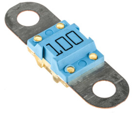 Bezpiecznik samochodowy, 100A kolor Niebieski, Littelfuse 32V dc