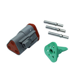 Złącze samochodowe 3-pinowe Deutsch 2-rzędowe Gniazdo 13A DT Montaż na kablu Zestaw złączy