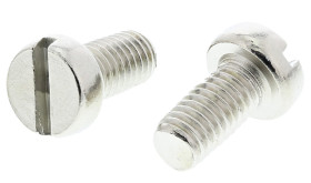 Śruby maszynowe M5 łeb z łbem walcowym Mosiądz długość 10.0mm skok 0.80mm