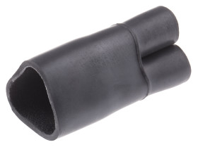 Z wieloma nogami, 3-palczasta, Czarny, materiał: Poliolefina modyfikowana, 22.86mm,TE Connectivity