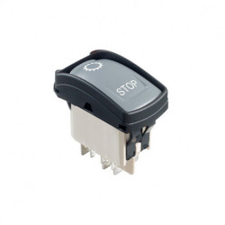 Przełącznik kołyskowy Wł.-wył.-wł. Nie 5 A DPDT Czarny IP69K APEM