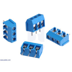 Screw Terminal Block: 5 mm Pitch (4-Pack)