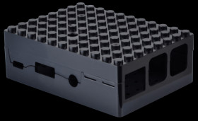 CBPIBLOX-BLK Case for Raspberry Pi 3, for terminal blocks, black