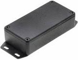 Aluminum die cast enclosure, (L x W x H) 100 x 50 x 25 mm, black (RAL 9005), IP54, 1590GFBK