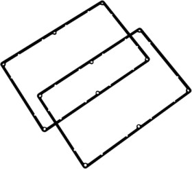 Seal, silicone, (L) 222 mm, black, for series 1550G, 1550GSGASKET