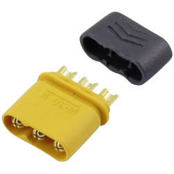 Reely RE-6767715 Servo plug MR30 1 pc Gold-plated connectors for secure fit
