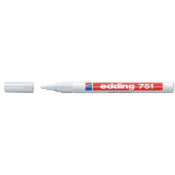 Edding 4-751-1-1049 751 Waterproof Paint Marker Bullet Tip 1-2mm White