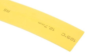 Osłona termokurczliwa żółta 2:1, średnica 12.7mm, dł. 6m, RS PRO