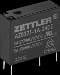 AZ9371-1A-12DE PrintRelay , 12 V DC, 5 A, 1 NO