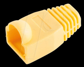 BS72055-Y-10 tension relief for RJ 45, yellow packing unit 10