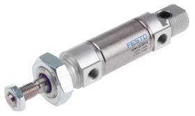 Siłownik pneumatyczny skok: 10mm Festo Ø 25mm dwustronnego działania Action 151.5mm Elastyczny DSNU-25-10-P-A G 1/8