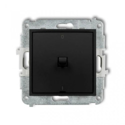 MINI Łącznik dwubiegunowy /0-1/ w stylu amerykańskim czarny mat 12MWPUS-9