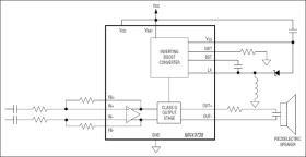 16V Class G Amplifier with Inverting Boost Converter