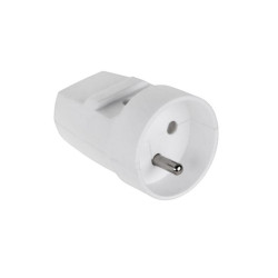 GNIAZDO SIECIOWE G-10 BIAŁE 230V 16A Z UZIEMIENIEM NA KABEL