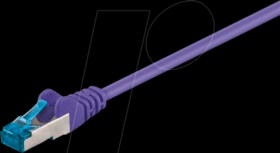 93666 Cat.6a high-quality patch cable, violet, 0.5M
