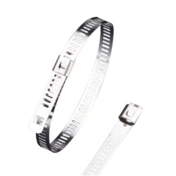 Opaska kablowa 225mm 7 mm Stal nierdzewna 316 100 sztuk RS PRO