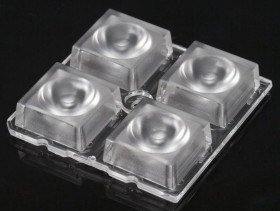 Soczewka LED 4-LEDowa 50 x 50 x 8.5mm, do użytku z XP-L, Ledil, seria: High Bay