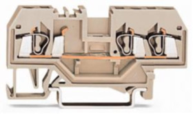 3-wire feed-through terminal, spring-clamp connection, 0.2-2.5 mm², 1 pole, 22 A, gray, 280-993