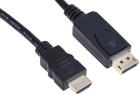 Kabel DisplayPort 3m Męskie DisplayPort to Męski przewód HDMI Czarny