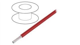 3250 Rd005 Przewód Na Rolce O Długości 30,5M Linka Cu, 300V Pvc Czerwony 24 Awg