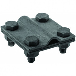 Złącze krzyżowe odgromowe MAŁE (55x55mm, trzy płytki, 4xM8) ocynk ogniowy drut bednarka Pawbol