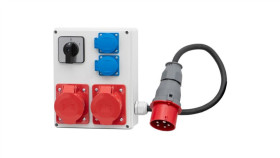 Rozdzielnica R-240 - Gniazda 2X32a 5P, 2X230v, Przewód Opd 5X4 - 1,5M, 0/1