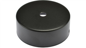 Podsufitka Metalowa 1 Otwór Czarna, Fi 80