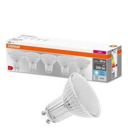 5PAK Żarówka LED GU10 4,3W = 30W 350lm 4000K Neutralna 120 OSRAM Base