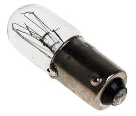 Oświetlenie wskaźnika 240 V BA9s bezbarwna 3.8 lm RS PRO rozmiar T3 1/4