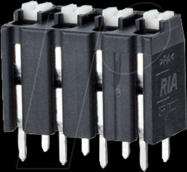 AST2150602 Spring-loaded terminal block, 6-pole, Ø 1.5 mm, RM 5