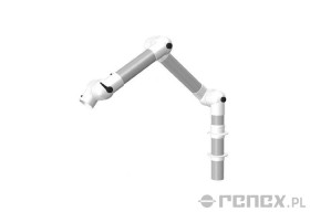 Ramię ALSIDENT 1040mm do systemu ALUMINIUM 100 montowane do blatu - białe połączenia