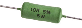Rezystor 10Ω 5W ±5% -80 → -10ppm/°C drutowy Vishay