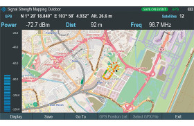 Akcesorium do analizatora widma, do uzytku z: Ręczny analizator widma FPH Spectrum Rider, Tworzenie map mocy sygnału
