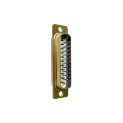 23-pin D-Sub Connector Male (White/Brass)