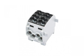 Blok rozdzielczy-odgałęźny Al/Cu SCB 25-2 (80120) SIMBLOCK jednobiegunowy 2x25mm2 czarny 81505007