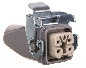 Zestaw kompletny 4+PE stykowy żeński /obudowa gniazda + wkład/ EPIC KIT H-A 4 BS MTGVB M20 75009624