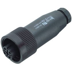 Binder 99-4222-00-04 F 6-9.5mm Cable Mnt 3&#x2B;PE Pin with Screw Termination